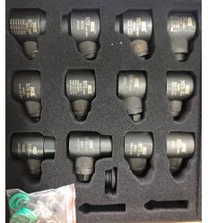 Набор адаптеров форсунок Common Rail  12 шт на Bosch, Denso